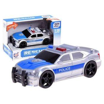 ماشين پليس نقره اي کششى silver police car a1116-1