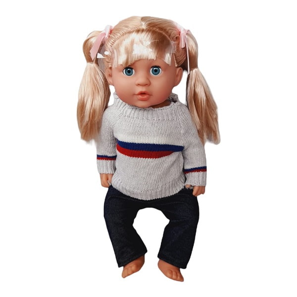عروسک لباس طوسی بیبی توبی کد baby toby 321001