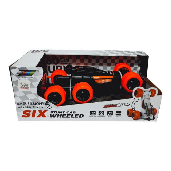 ماشین کنترلی شش چرخ نارنجی f6