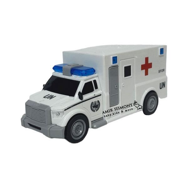 ماشین آمبولانس سفید کششی کد 117-2