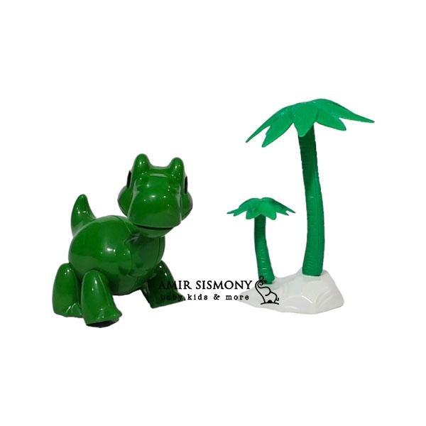 عروسک مفصلی دایناسور سبز با درخت کد 47