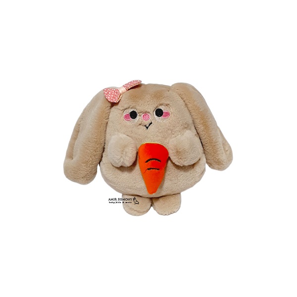 عروسک پولیشی خرگوش تپل هویچ به دست